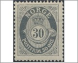 Used NK 105   Posthorn 30 Øre  Grey