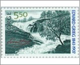 Used NK 1175   Grieg, Edvard 5.5 Krone Multicolor