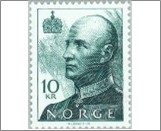 Used NK 1180   King Harald V 10 Krone Black blue green