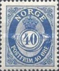 Used NK 125   Posthorn (1920-1929)40 Øre Posthorn Ultramarin