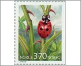 Used NK 1290   Seven-spot Ladybird (Coccinella septempunctata) 3.7 Krone Multicolor