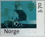 Used NK 1296   Int.Philatelic exhibition NORWEX 97 3.7 Krone Multicolor