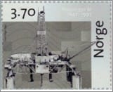 Used NK 1298   Int.Philatelic exhibition NORWEX 97 3.7 Krone Multicolor