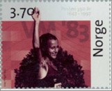 Used NK 1299   Int.Philatelic exhibition NORWEX 97 3.7 Krone Multicolor