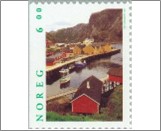 Used NK 1305   Nusfjord Harbor 6 Krone Multicolor