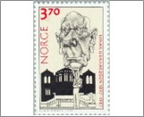 Used NK 1308   Einar Gerhardsen (1897-1987) Prime minister 3.7 Krone Multicolor