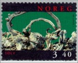 Used NK 1334   Native silver 3.4 Krone Multicolor