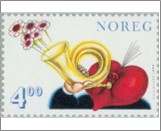 Used NK 1355   St. Valentine's Day 4 Krone Multicolor