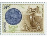 Used NK 1364   Union with Denmark (1380-1814) 14 Krone Multicolor