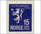 Mint NK 138 Svalbard 15 Øre Blackish Blue