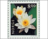 Used NK 1383   White Water-lily (Nymphaea alba) 8 Krone Multicolor