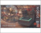 Used NK 1389   Oslo City Hall 8 Krone Multicolor