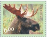 Used NK 1392   Moose (Alces alces) 6 Krone Multicolor