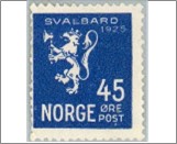 Mint NK 140 Svalbard 45 Øre Blue