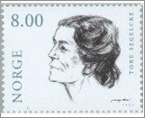 Used NK 1419   Tore Segelcke (1901-79) 8 Krone Multicolor