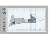 Used NK 1429   Ivar Aasen Center, Orsta, by Sverre Fehn 8.5 Krone Multicolor