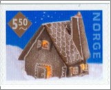 Used NK 1451   Christmas 5.5 Krone Multicolor