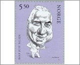 Used NK 1457   Rolf Just Nilsen (1931-1981) 5.5 Krone Multicolor