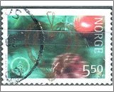 Used NK 1485   Christmas- Hearts 5.5 Krone Multicolor