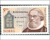 Used NK 1488   Magnus Brostrup Landstad (1802-1880) minister, psalmist & po 5.5 Krone Multicolor