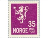 Mint NK 150 Lion II 1926-1934 35 Øre Lilac