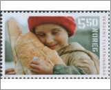 Used NK 1504   Child with bread 5.5 Krone Multicolor