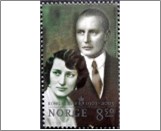 Used NK 1507   100. birthday of king Olaf V. 8.5 Krone Multicolor