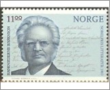 Used NK 1517   Bjørnstjerne Bjørnson (1832-1910) writer 11 Krone Multicolor