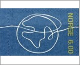 Used NK 1524   Stylised globe 6 Krone Multicolor