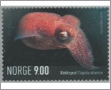 Used NK 1527   Little Cuttle (Sepiola atlantica) 9 Krone Multicolor