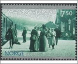 Used NK 1543   150 Years of Railways in Norway 7.5 Krone Multicolor