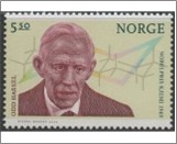 Used NK 1553   Odd Hassel (1897-1981) physical chemist 5.5 Krone Multicolor