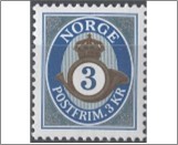 Used NK 1564   Posthorn 3 Krone Multicolor