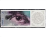 Used NK 1589   150 Years of Norwegian stamps 6 Krone Multicolor