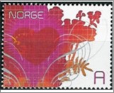 Used NK 1595   Valentine's day 6 Krone Multicolor