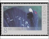 Used NK 1609   Western Capercaillie (Tetrao urogallus) 8.5 Krone Multicolor