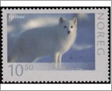 Used NK 1611   Arctic Fox (Alopex lagopus) 10.5 Krone Multicolor