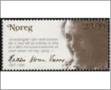 Used NK 1664   Halldis Moren Vesaas (1907-1995) poet, translator & writer 23 Krone Multicolor
