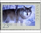 Used NK 1674   Wolf (Canis lupus) 23 Krone Multicolor
