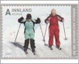 Used NK 1677   Norwegian Ski Federation 7 Krone Multicolor