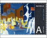 Used NK 1700   Norwegian Art - Arne Ekeland 7 Krone Multicolor