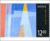 Used NK 1707   Norwegian art: Irmo Salo Jger 12 Krone Multicolor