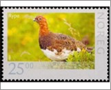 Used NK 1710   Willow Ptarmigan (Lagopus lagopus) 25 Krone Multicolor