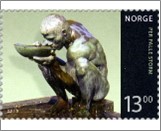 Used NK 1741   Sculpture - Per Palle Storm (1958) 13 Krone Multicolor