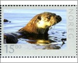 Used NK 1742   Sea otter (Enhydra lutris) 15 Krone Multicolor