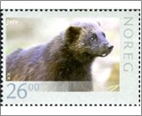 Used NK 1744   Wolverine (Gulo gulo) 26 Krone Multicolor