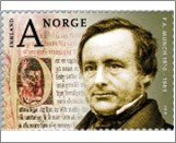 Used NK 1745   Bicentenary of Birth of Peter Andreas Munch (1810-1863) 8.5 Krone Multicolor