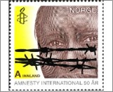 Used NK 1781   Amnesty International 9 Krone Multicolor