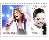 Used NK 1794   Wenche Myhre (*1947) 9 Krone Multicolor