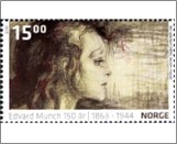 Used NK 1838   The Sick Child 15 Krone Multicolor